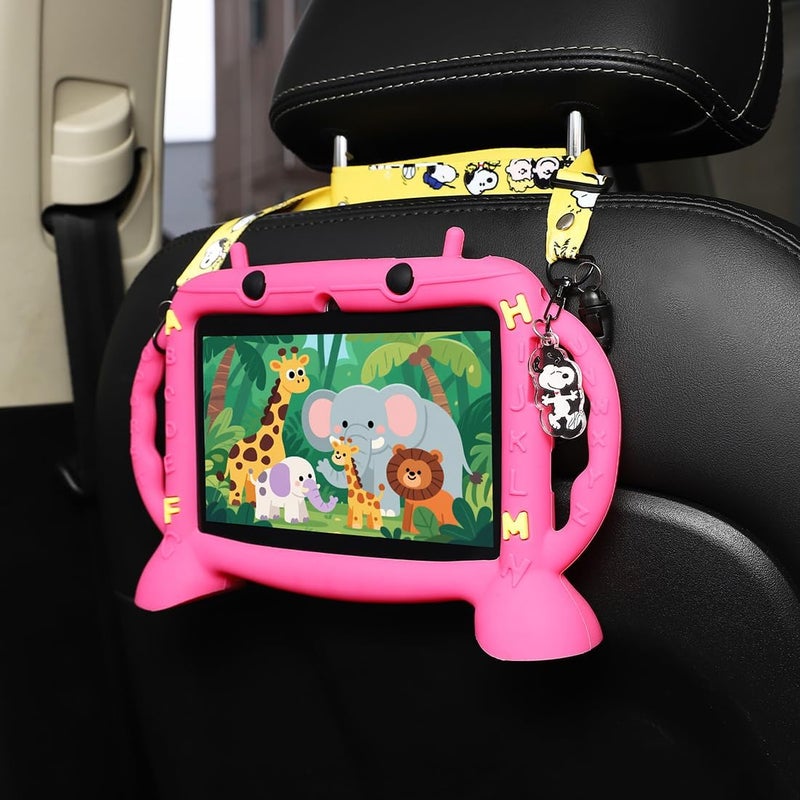 MengDash Kids Tablet, 7 inch Tablet for Kids 2-10, Educational Learning Toddler Tablet Android 11, 3GB RAM+32GB ROM Storage, Google Play YouTube, Baby Girl boy Present (Red) - Image 4